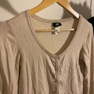 H&M Beige Cardigan